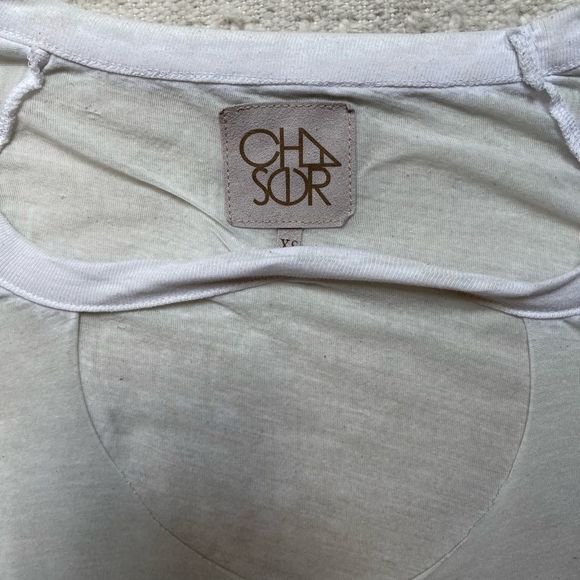 Chaser Front Cut-Out White T-Shirt - Size XS (fits up to a medium) - Picture 3 of 3
